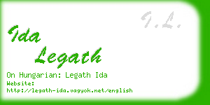 ida legath business card